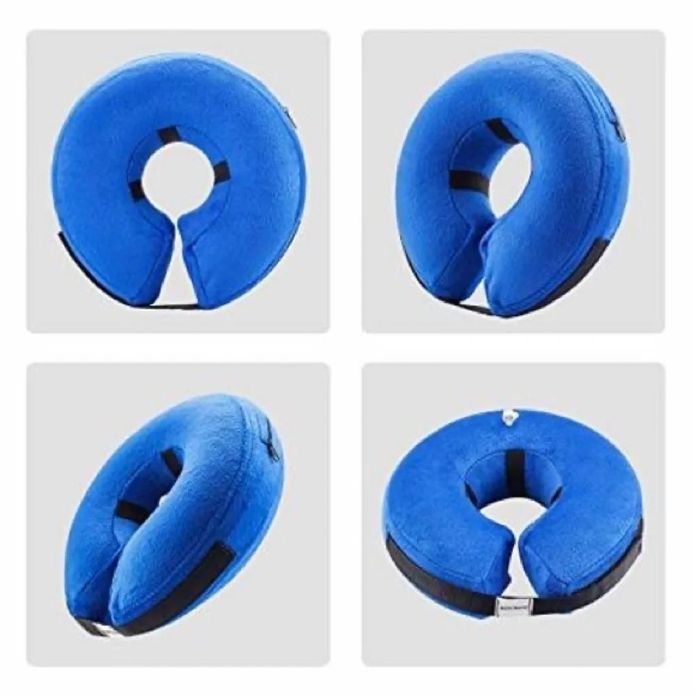 ★ NWT BENCMATE Protective Inflatable Collar For Dogs And Cats - Blue ★